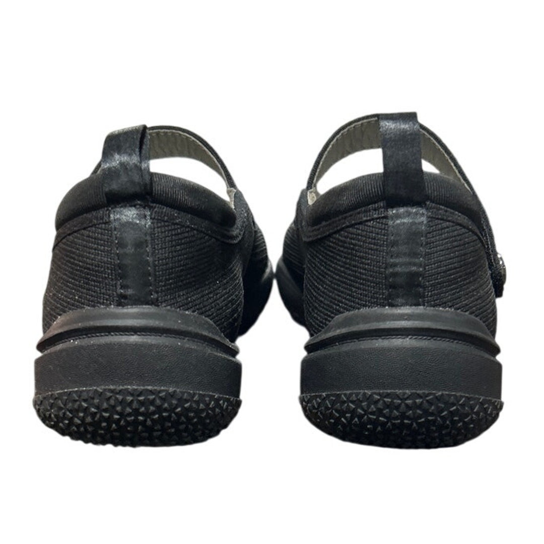 New JSport Womens Size 7 Black Fabric Hook Loop Closure Melody Mary Jane Shoes
