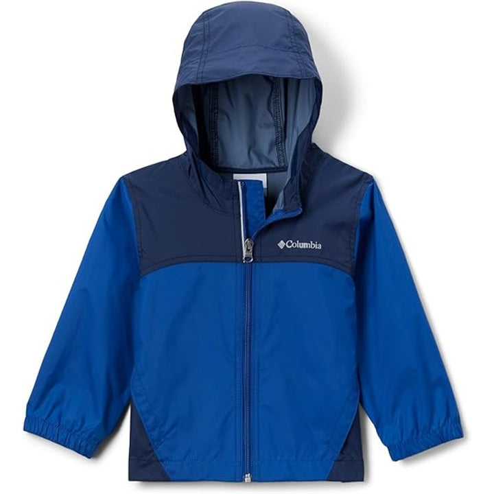 Columbia Boys Medium Long Sleeve Blue Hooded Full Zip Glennaker Rain Jacket