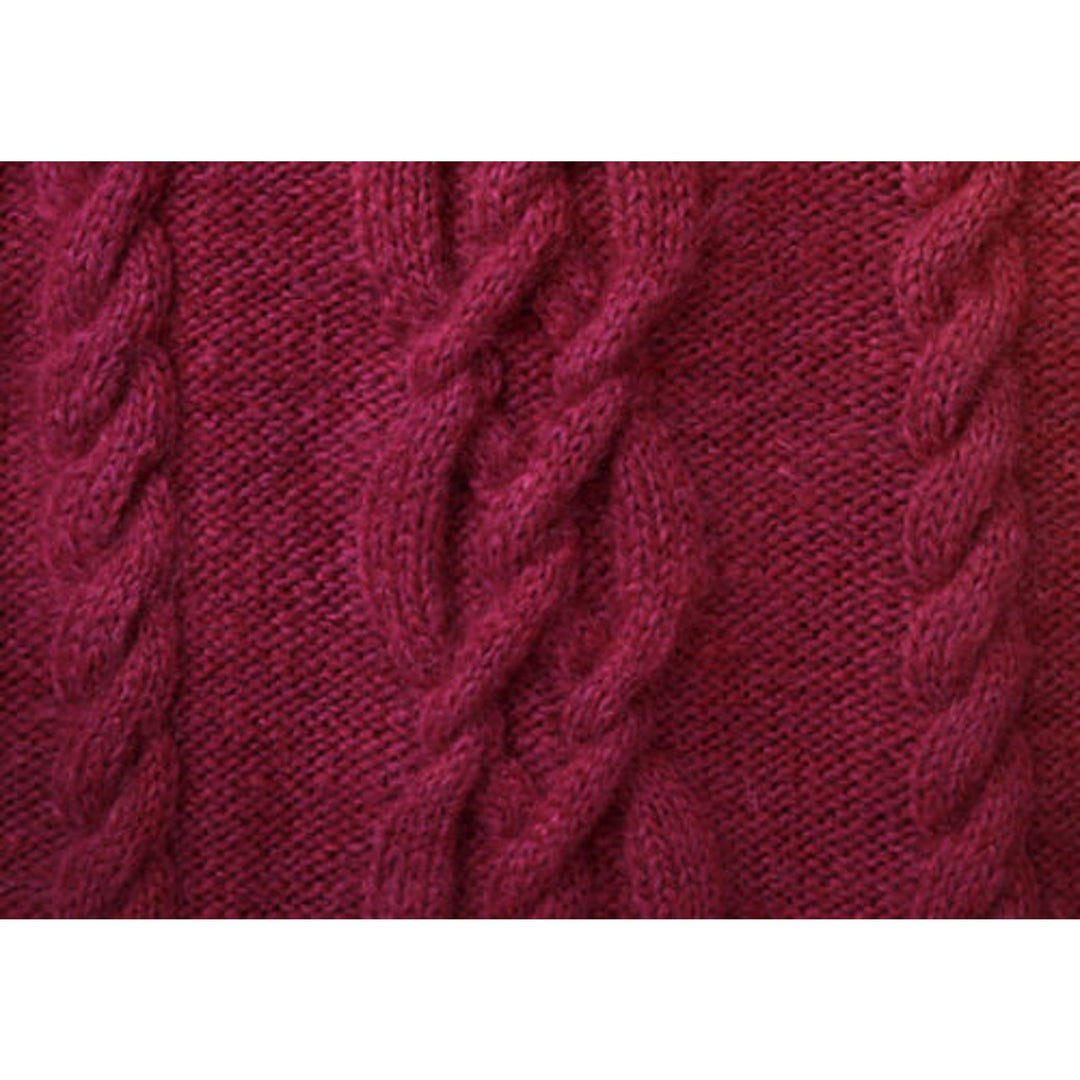 New Sue McCain Vermont Fiber Designs 124 V-Neck Cable Pullover Knitting Pattern