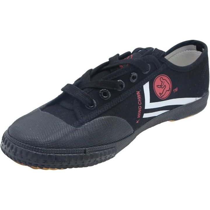 K.WING CHWN Mens Size 8 Black Lace Up Martial Arts Breathable Lightweight Shoes