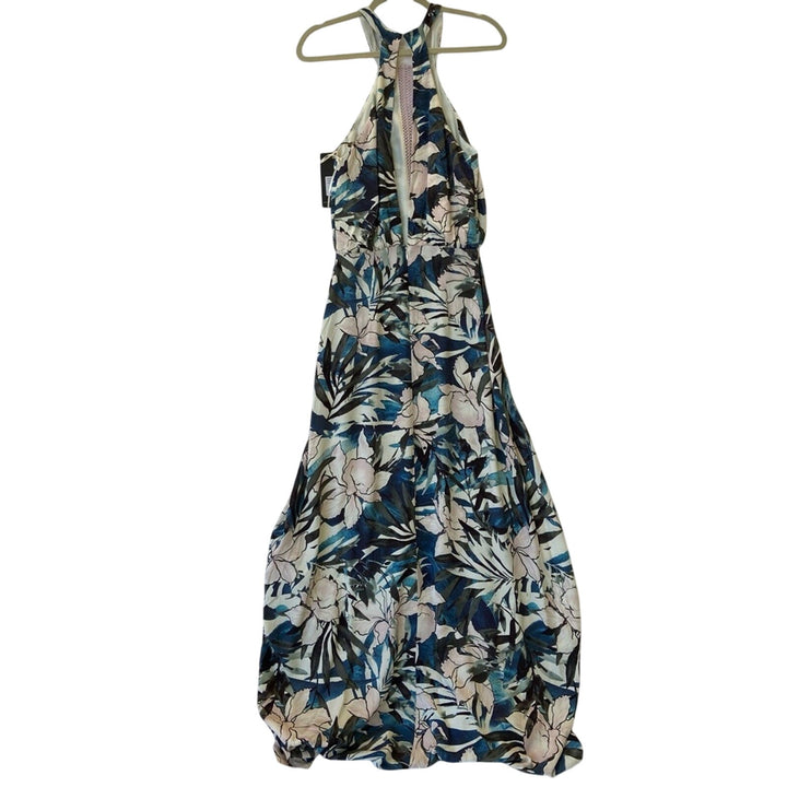 New NWT Stylestalker Womens Small Hawaiian Sunset Floral Lace Front Maxi Dress
