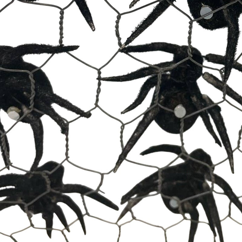 12 Black Furry Halloween Spider Tarantula Magnets, New in Package