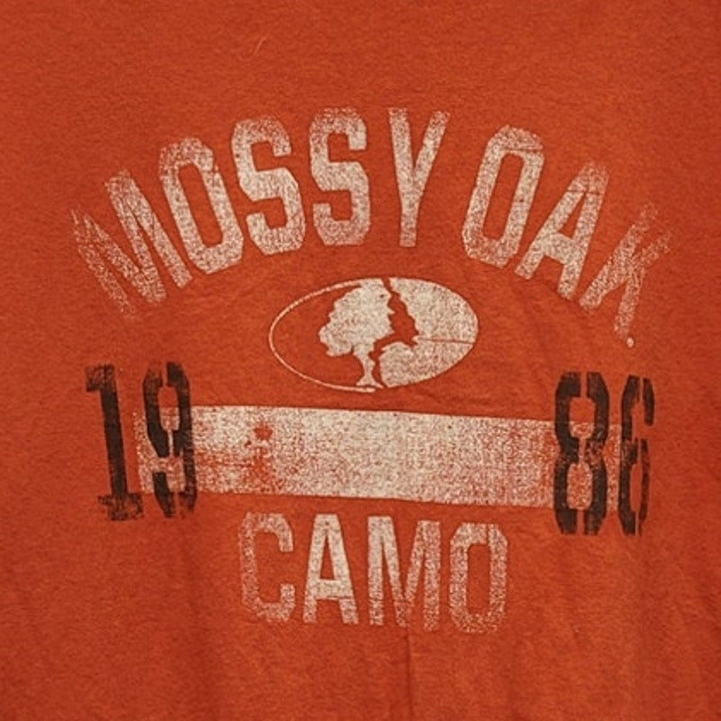 Mossy Oak 1986 Camo Mens XL 100% Cotton Short Sleeve Crew Neck Tee Shirt