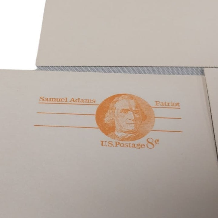 Lot of 6 Vintage 1970s Blank USPS Portrait Postcards, 6¢–10¢