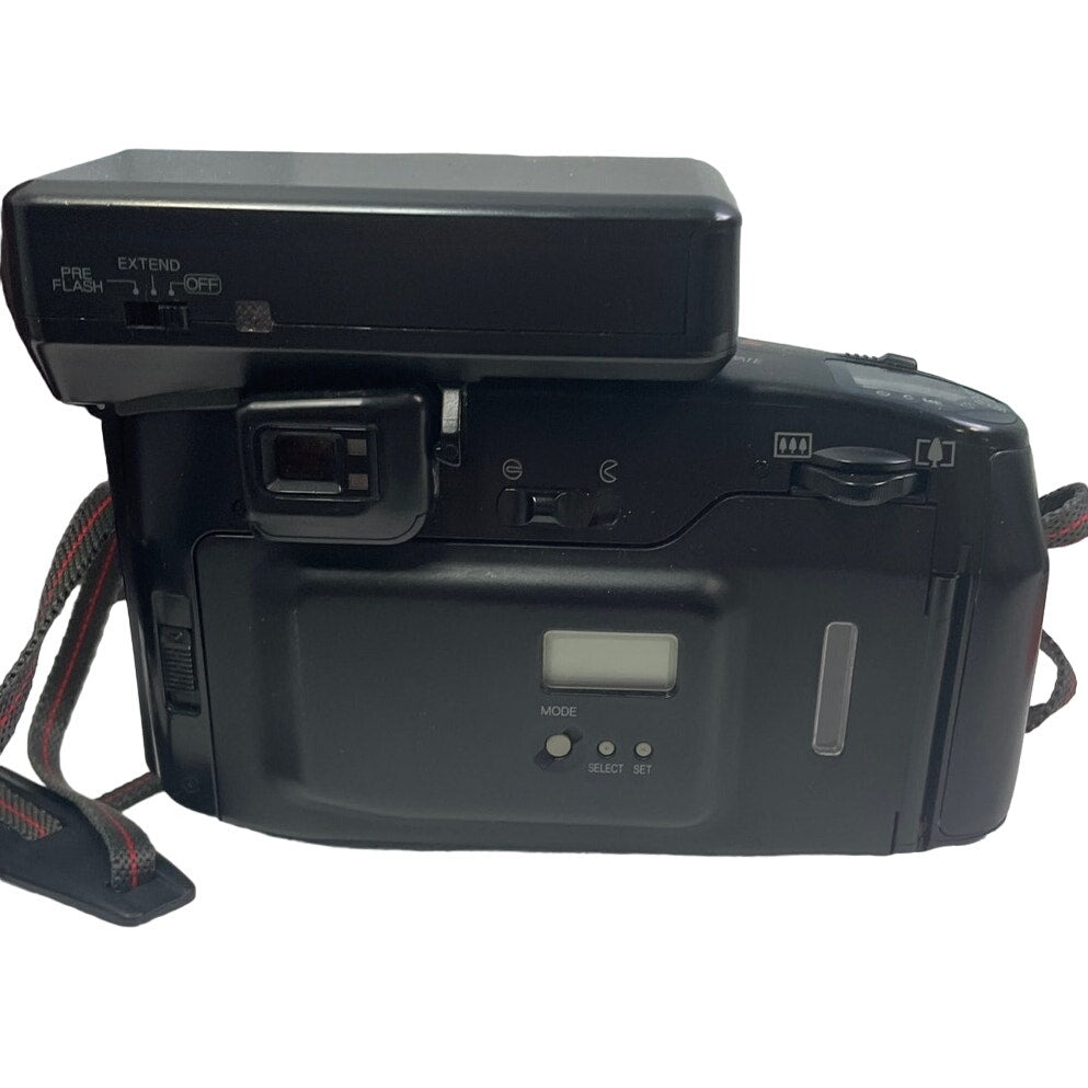 Vintage Fuji Discovery 2000 Zoom Lens Flash Camera w Faux Leather Case Strap