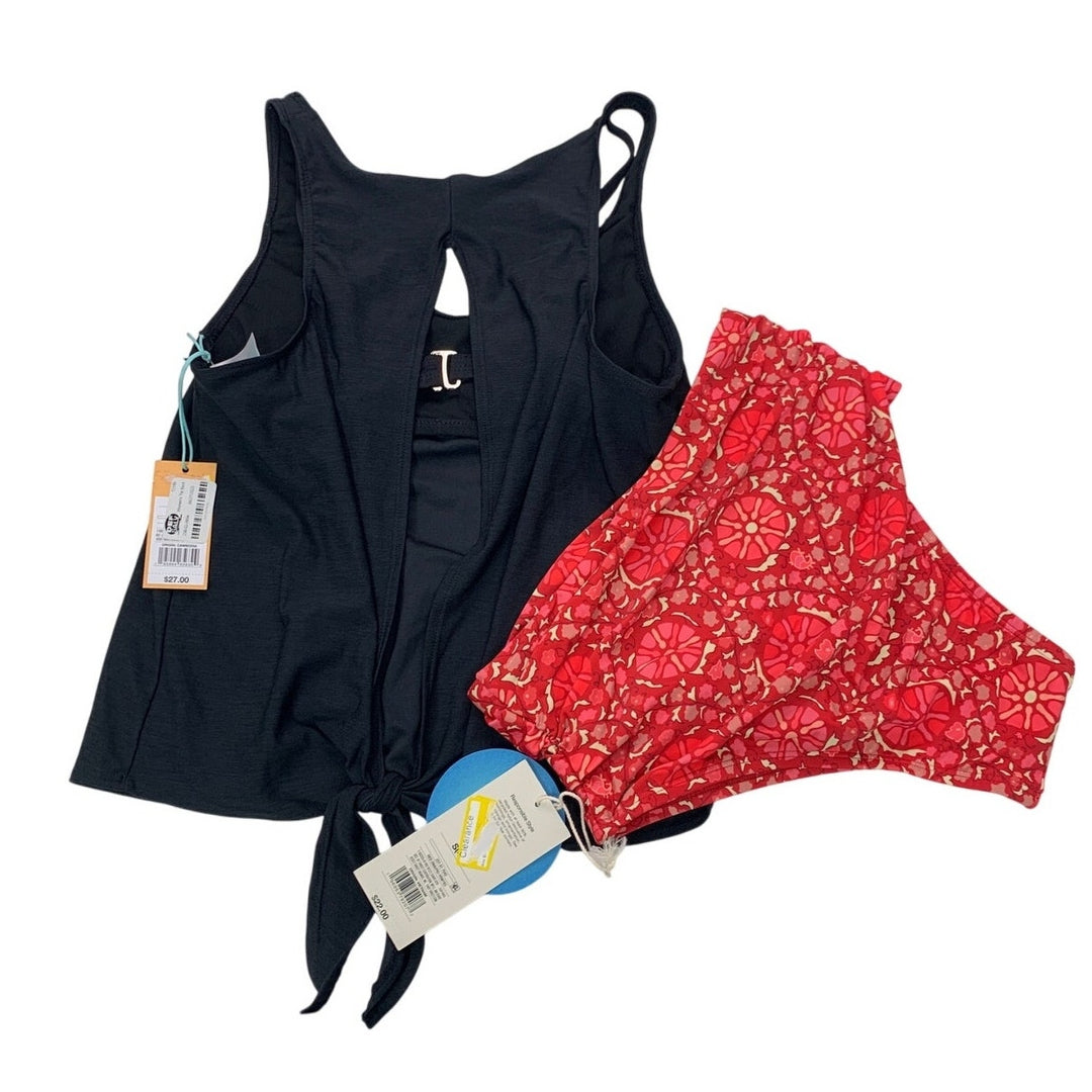 NWT New Rhode Kona Sol Womens Small Tie Back Swim Tank Top High Rise Bottoms