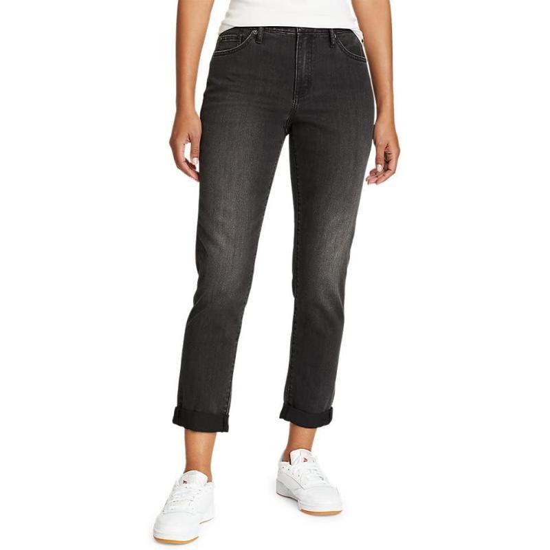 New Eddie Bauer Womens Size 22W Boyfriend Mid Rise Slim Washed Cinder Gray Jeans