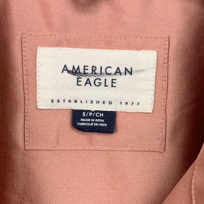 2 New American Eagle Womens Small Long Sleeve Collared Button Up Shirts