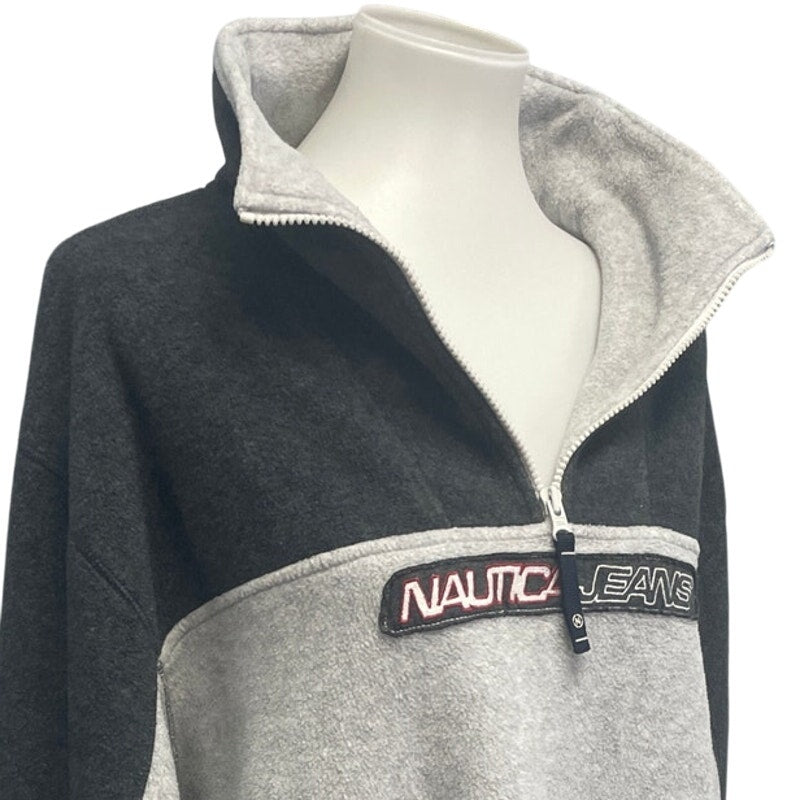 Nautica Jeans Company Mens XXL Long Sleeve Quarter Zip Pullover Sweatshirt