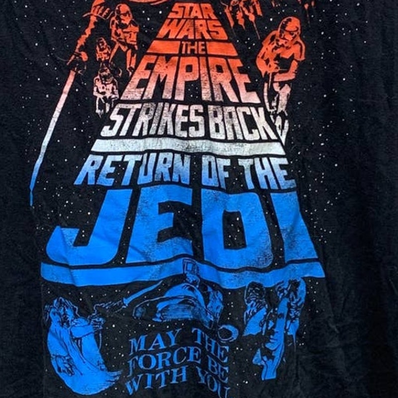 Fifth Sun 2XL Star Wars Return of the Jedi Force Be With You Short Sleeve Tee
