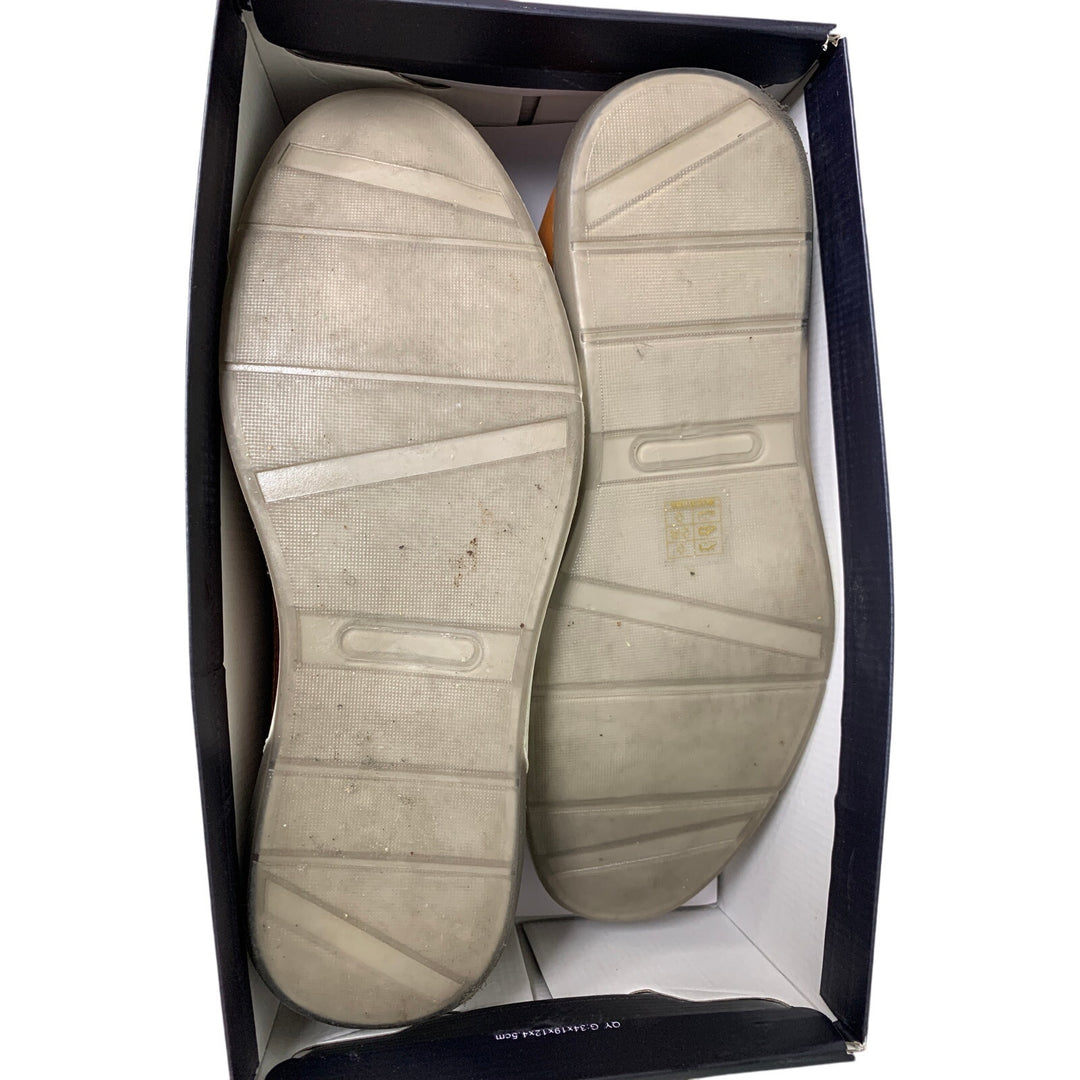 New Bruno Marc Mens Size 10.5W Wide Brown Plain Toe Oxford Business Formal Shoes