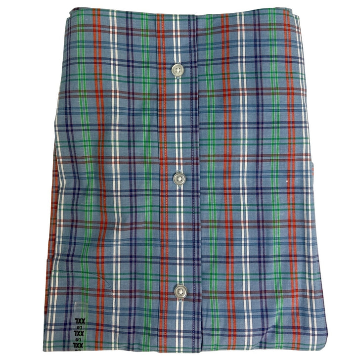 New Ivy Crew Classics Mens XXL Long Sleeve 100% Cotton Plaid Button Down Shirt