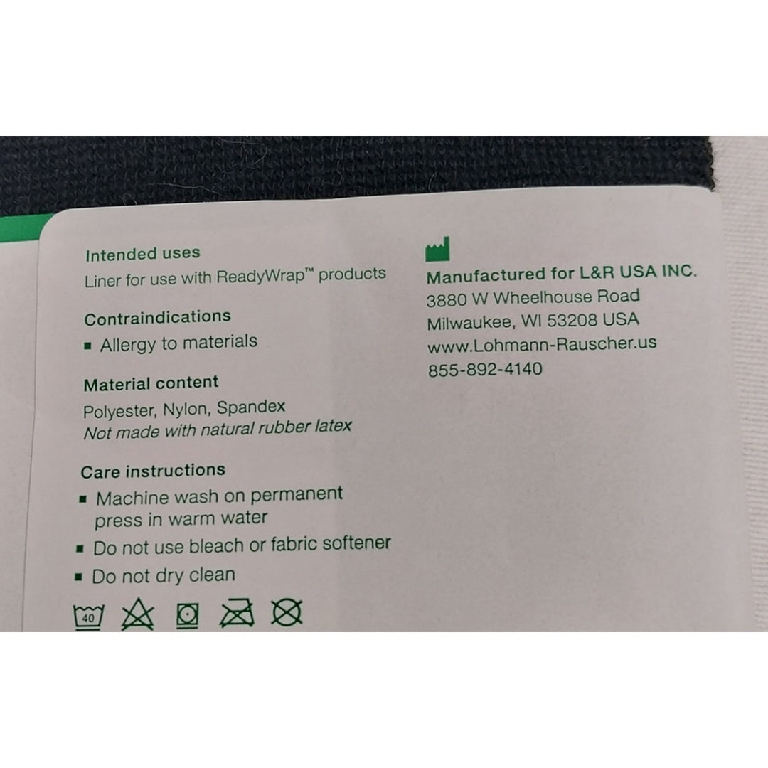 New L&amp;R USA Unisex Small Black Polyester Blend ReadyWrap Single Garment Liner
