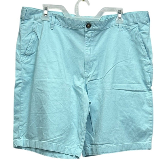 George Mens 38 Stretch Cotton Light Blue Long Board Golf Shorts