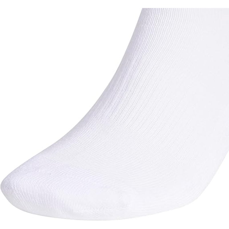 New 6 Pair Adidas Mens Large (8-12) Athletic Cushioned Crew Cut Socks