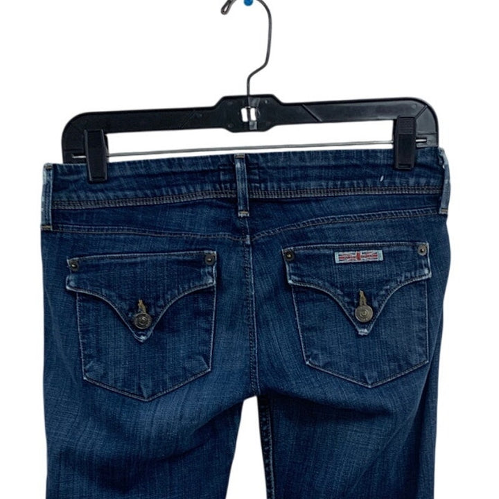 Hudson Womens Size 26 Dark Blue Stretch Cotton Collin Flap Skinny Denim Jeans