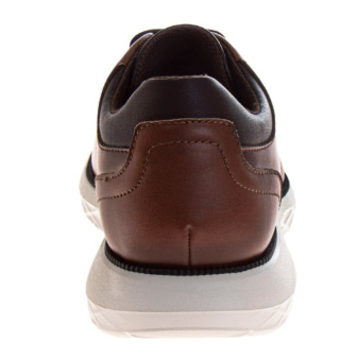 New NWT Perry Ellis Mens Size 9 Chestnut Brown Faux Leather Lace Up Casual Shoes