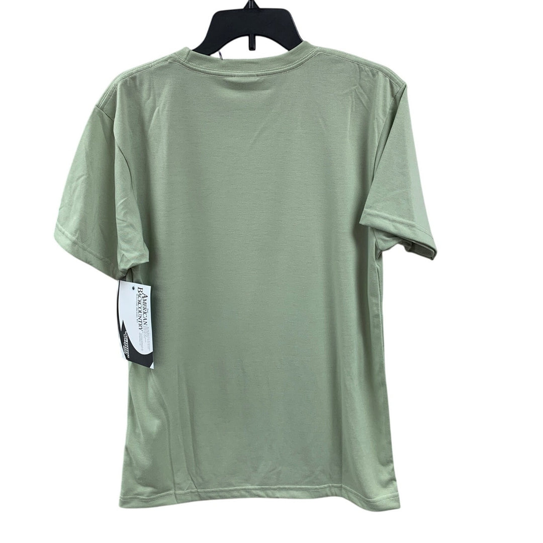 New Hand Printed Mens Medium Spodoleucus Oyster Mushroom Short Sleeve Tee Shirt