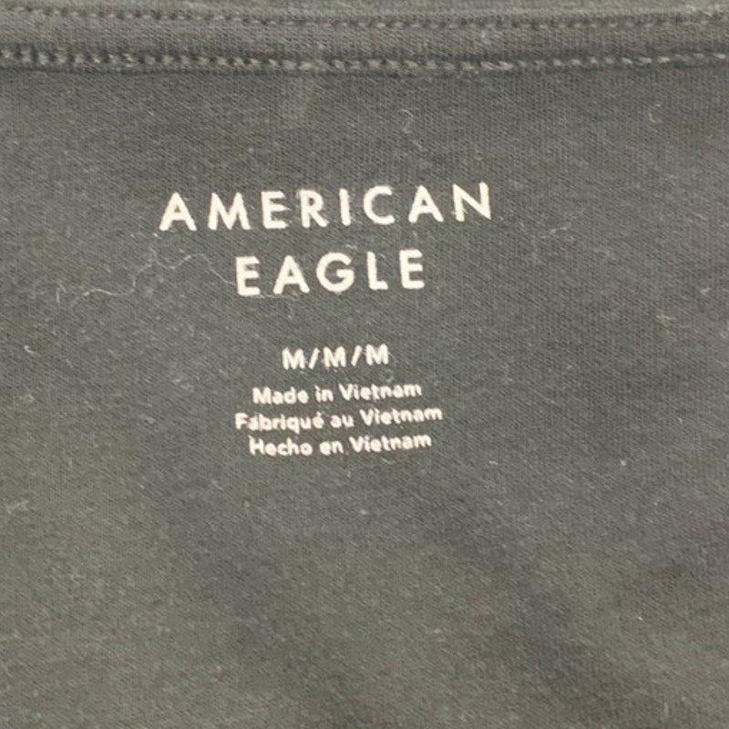 New American Eagle Womens Medium Black One Strap Snap Closure One Piece Bodysuit