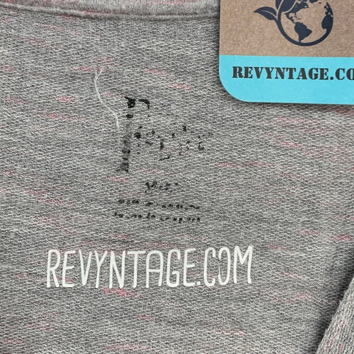 Upcycled Hand Printed Womens Medium Halloween Witch Please Long Sleeve Tee Shirt