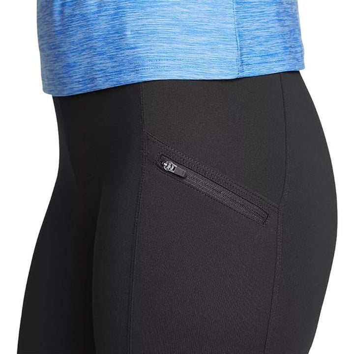New Eddie Bauer Womens XS Black Traverse Trail Active High Rise FreeDry Capris