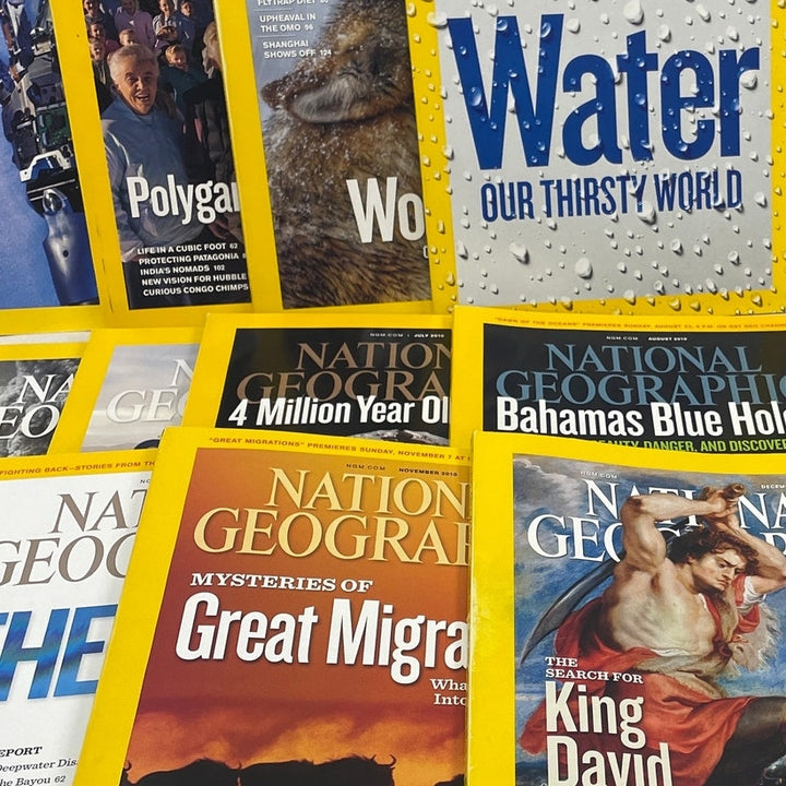 2010 National Geographic Magazine FULL Year 12 Issues W Maps Supplements
