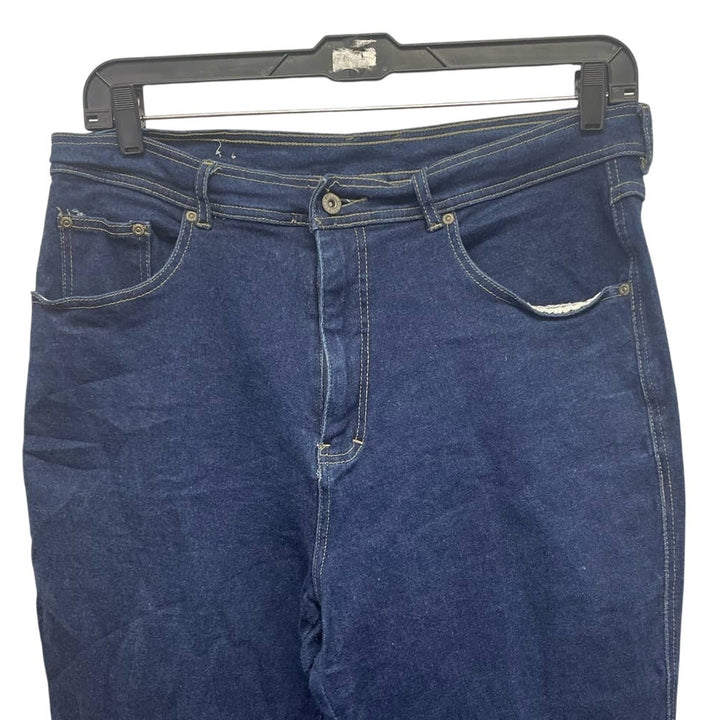 Bill Blass Womens Size 18 High Rise 32.5" Inseam Stretch Denim Blue jeans