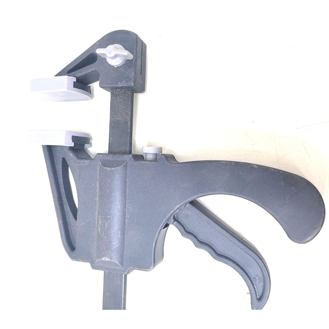 2 Black Plastic Handheld Ratcheting Bar Clamp Spreader Tools - VG Condition
