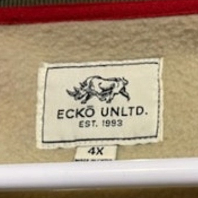 Ecko Unltd Mens 4XL Beast Camo Camouflage Quilted Long Sleeve Sweatshirt