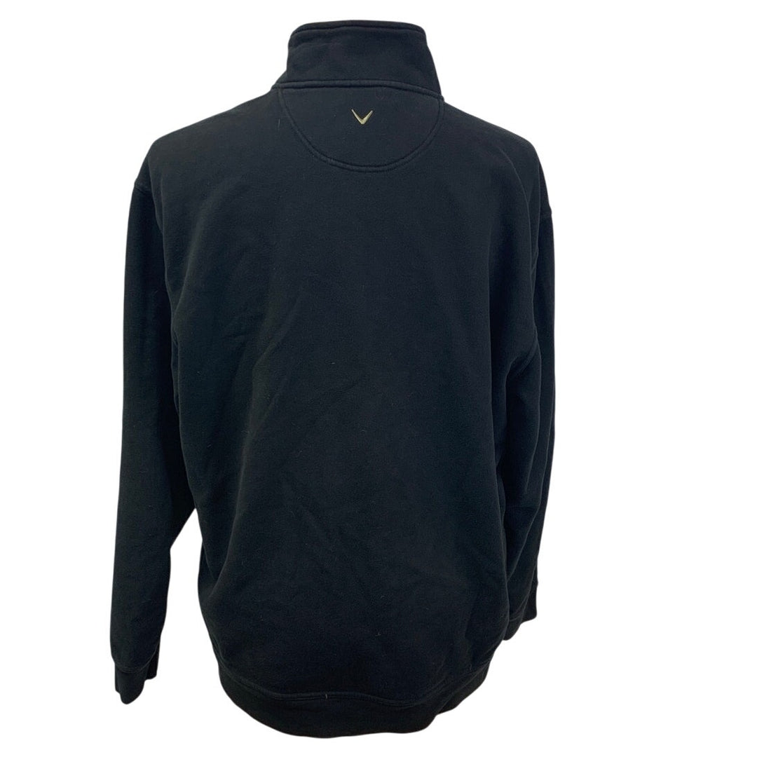 Callaway Golf Mens XXL 1/4 Zip Long Sleeve PolyCotton Pullover Sweatshirt Shirt
