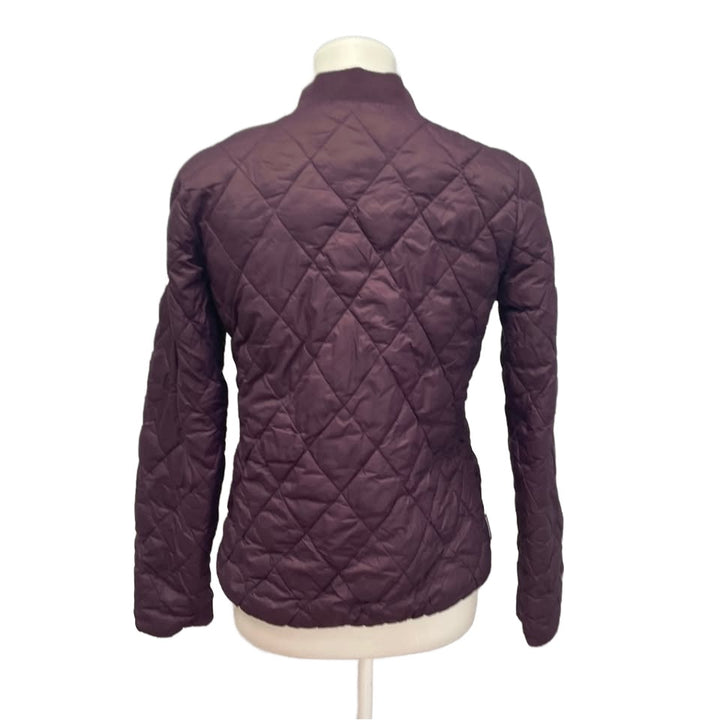 Madden NYC Womens Small Quilted Full Zip Nylon Puffer Jacket w Pockets
