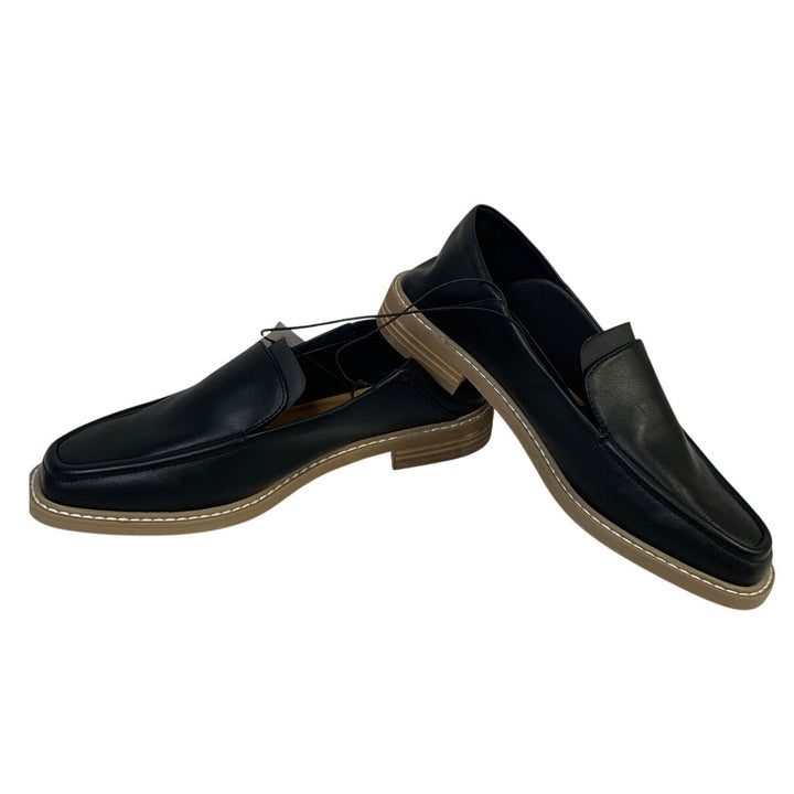 New In Box DV Dolce Vita Womens Size 8.5 Flirty Black Faux Leather Loafer Shoes