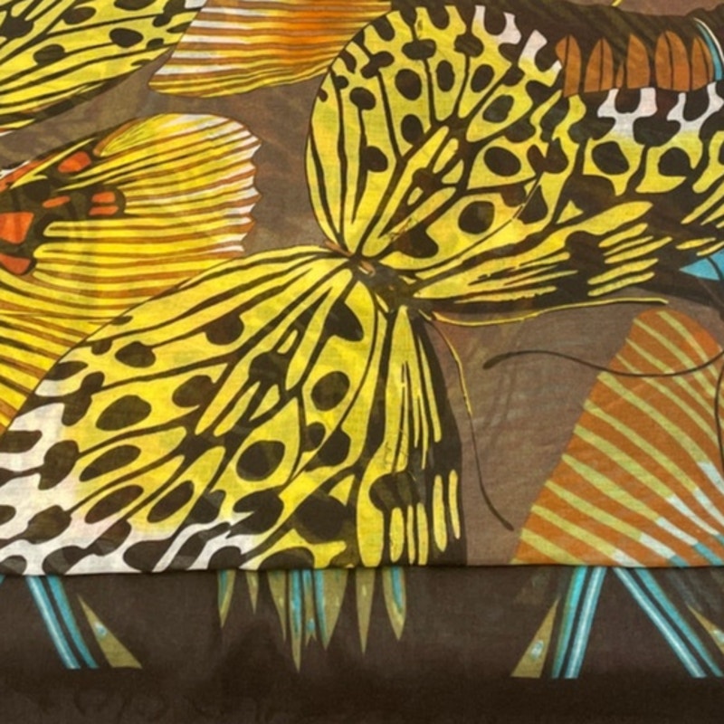 Pur by Pur Cashmere Womens Silky Rectangular Butterfly Fringed Fashion Scarf