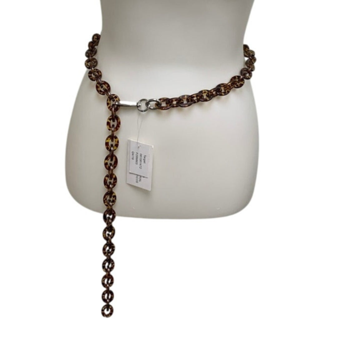 New Wild Fable Small Plastic Cockleshell Leopard Spot Chain Link Fashion Belt