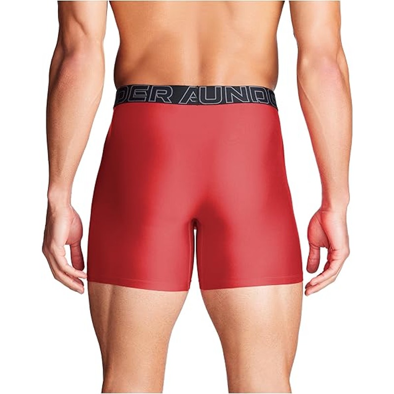 New Under Armour 3 Pack Mens Small Standard Tech 6" Inseam Boxer Brief Underwear