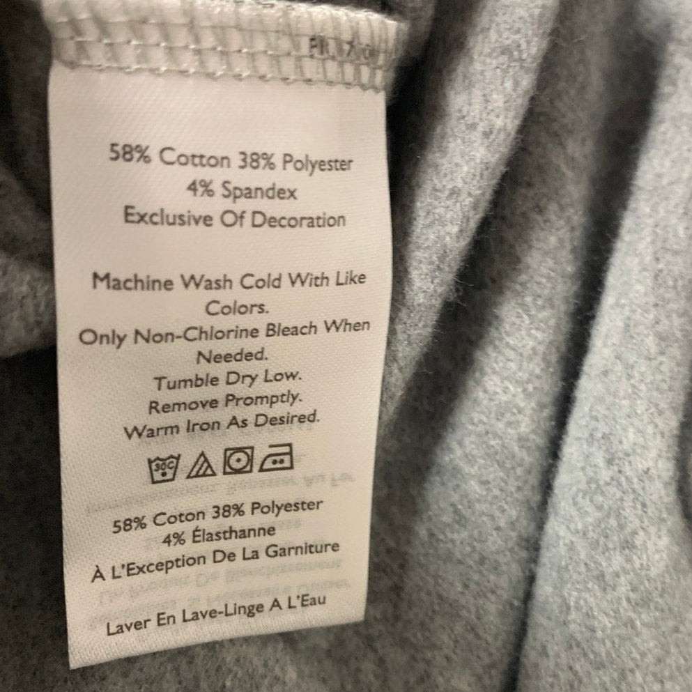 New Eddie Bauer Womens 2X Heathered Gray Drawstring Cozy Camp Fleece Shorts