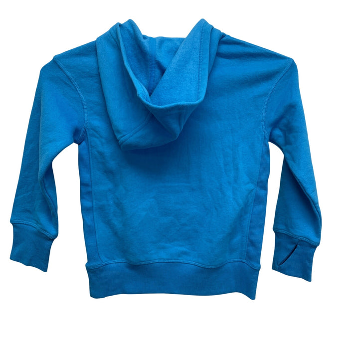 New Upcycled Hand Printed Kids XS 4/5 Dragonfly Sweatshirt Hoodie w Thumb Holes