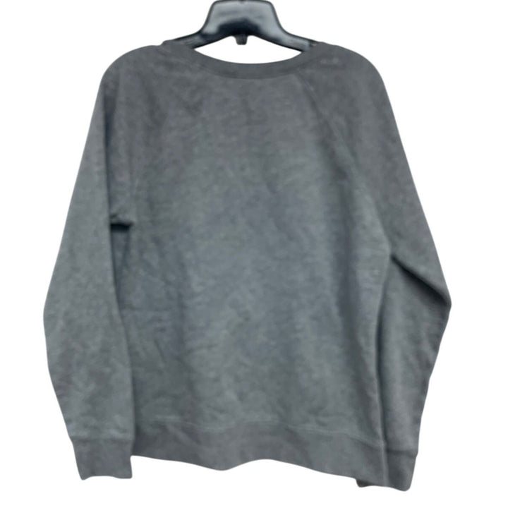 Upcycled Hand Printed Womens Medium Gray Gobble Y&