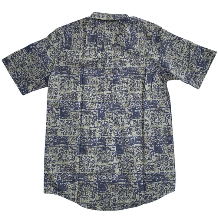 NWT New David Taylor Mens Medium Casual Short Sleeve Hawaiian Button Up Shirt