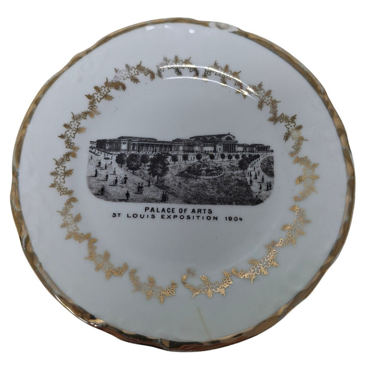 Vintage Palace of Arts St Louis Exposition 1904 Victoria Carlsbad Austria Plate
