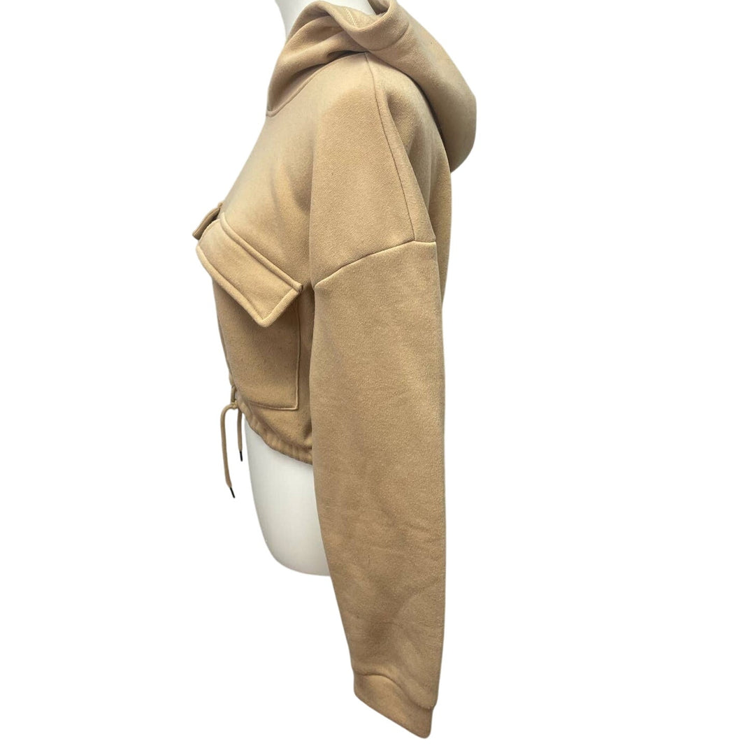 New Look Womens Large Long Sleeve Cotton Blend Cropped Sweatshirt Hoodie