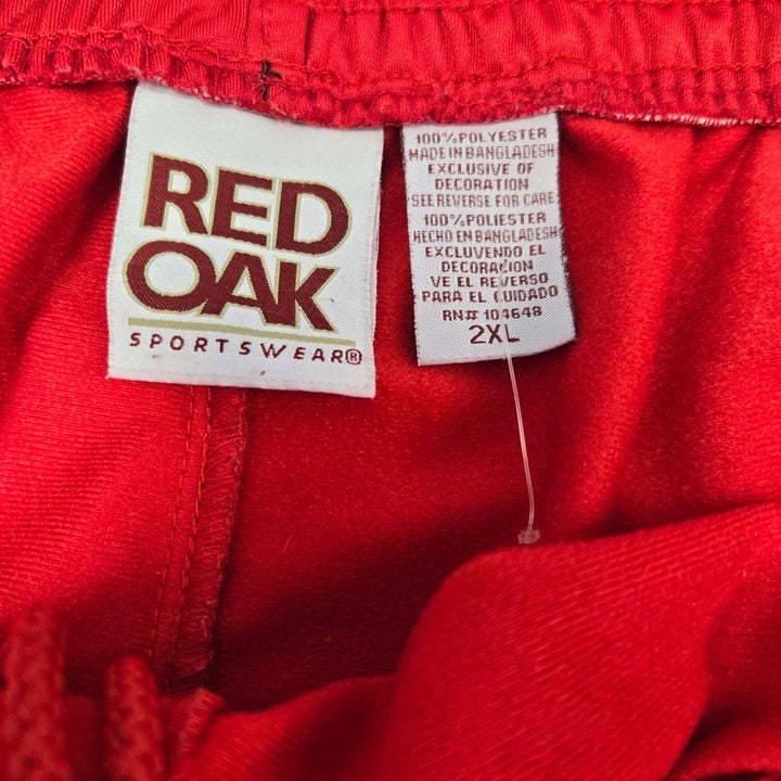 Red Oak Mens 2XL Ohio State Side Stripe Drawstring Waist Athletic Pants