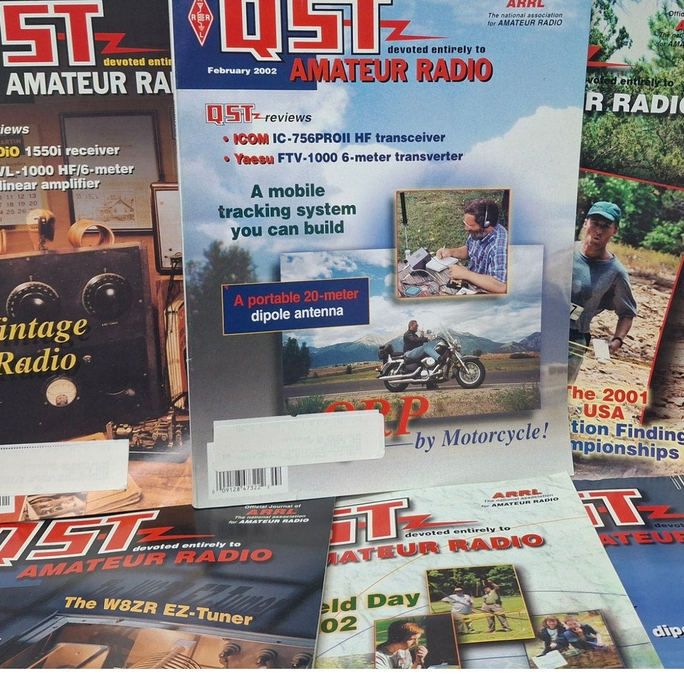 Vintage 2002 QST National Assn Amateur Radio Magazine FULL Year 12 Issues Lot