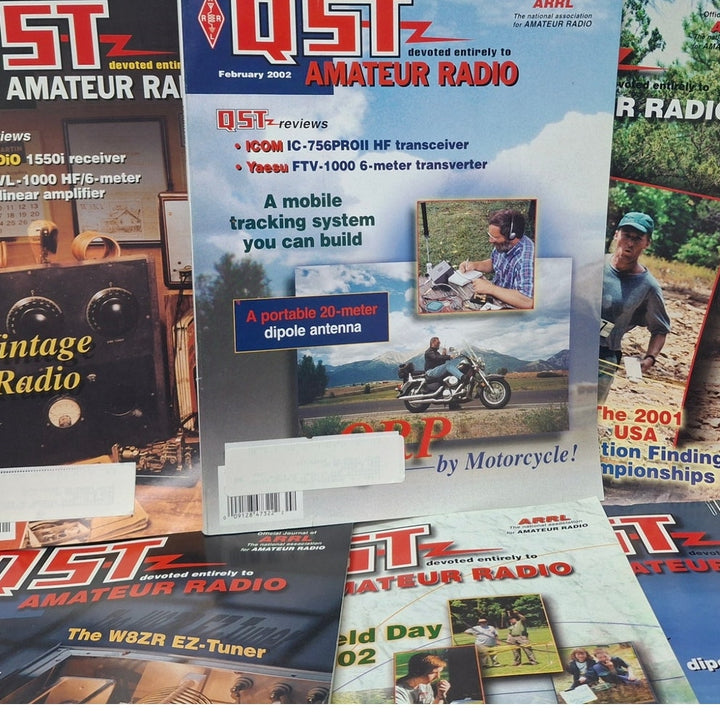 Vintage 2002 QST National Assn Amateur Radio Magazine FULL Year 12 Issues Lot