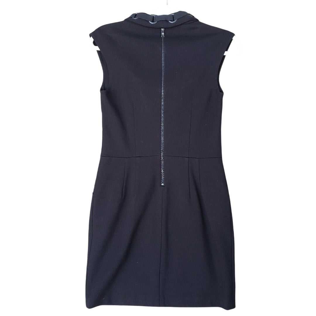 Cynthia Steffe Womens Size 2 Black LBD Sleeveless Back Zip BodyCon Dress