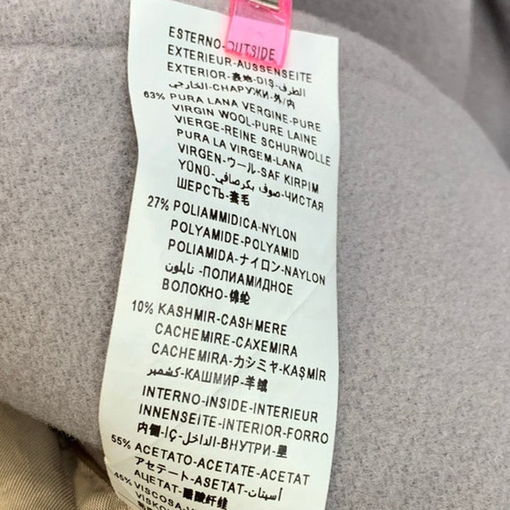 Sisley Womens Size 6 Euro 42 Cashmere Wool Blend Warm Swing Top Button Coat
