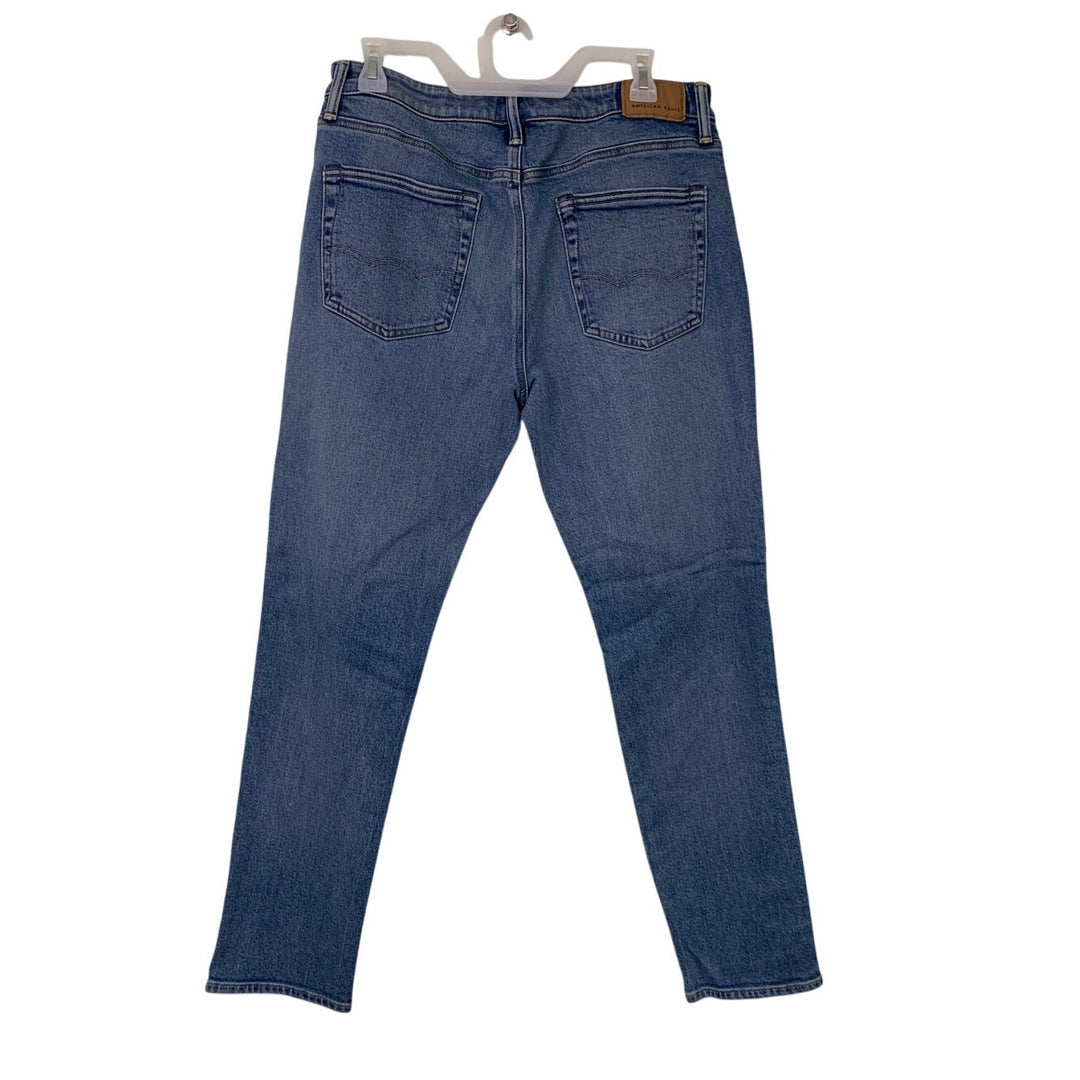 New American Eagle Womens Size 12 Airflex+ Athletic Fit Denim Blue Jeans