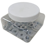 100 New Cully 40325J 1/4" Flat Cut Zinc Metal Washers - New In Package
