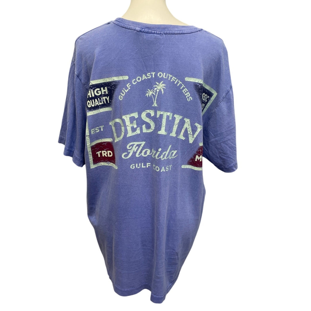 Alvins Island Collection Mens XL Destin Flordia Short Sleeve Crew Neck Tee Shirt