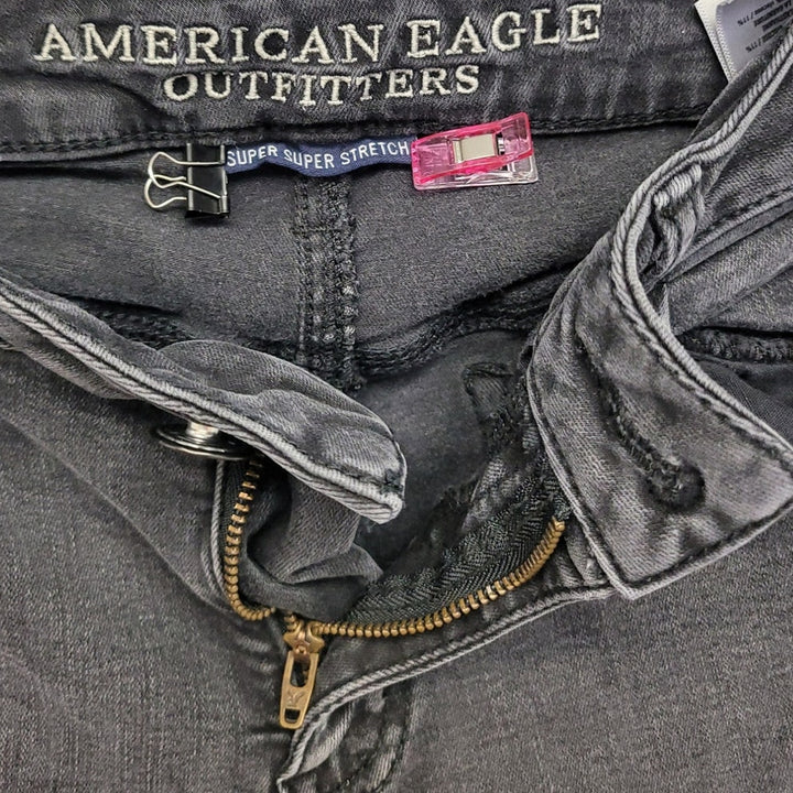American Eagle Womens 6 Factory Distressed Cotton Viscose Denim Jeggings